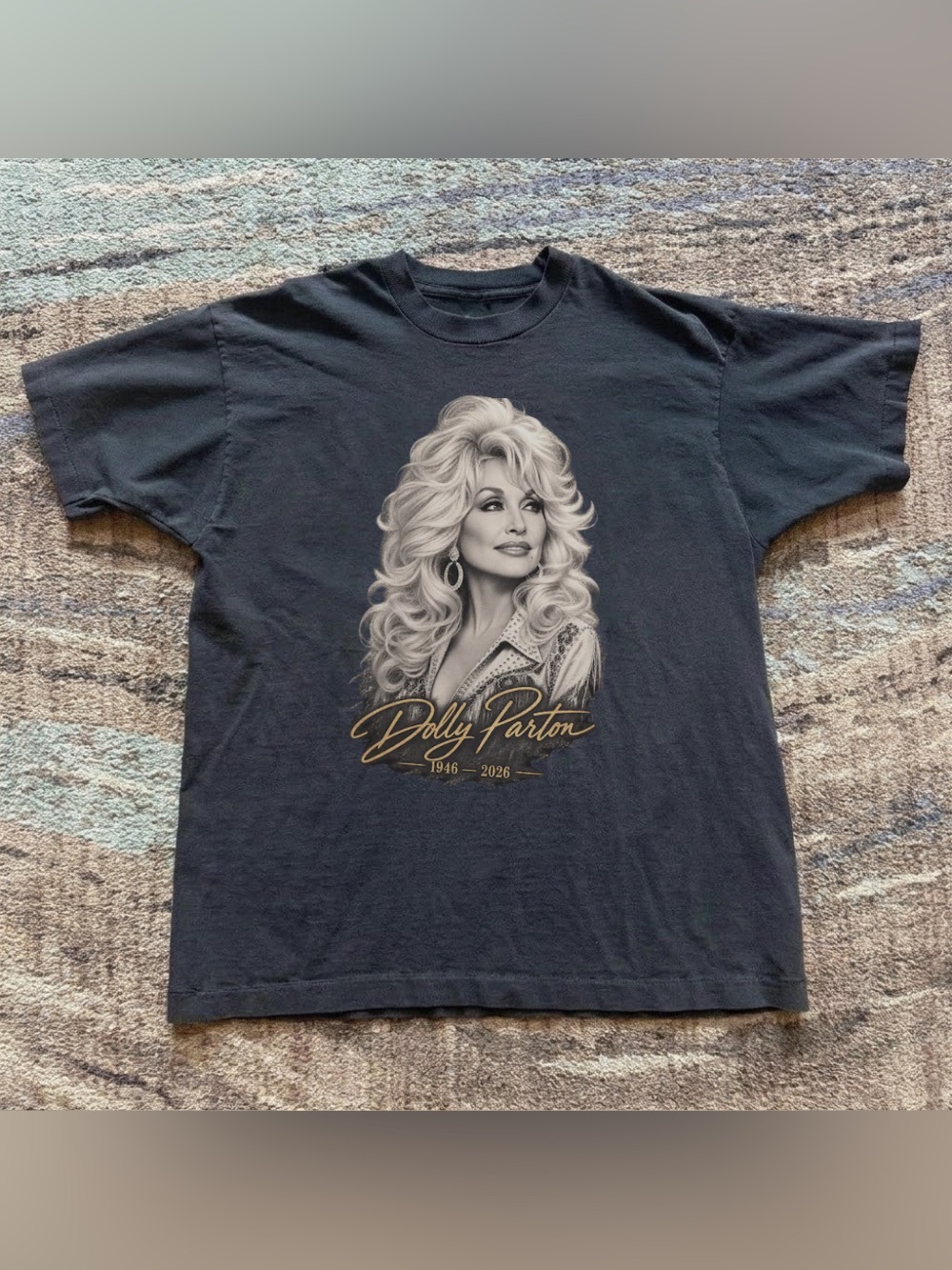 Rip Dolly Parton Signature Vintage Country Music, Classic Cowgirl Legend T-Shirt